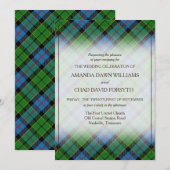 Carte Tartan Beauty Clan Forsyth Scottish Plaid (Devant / Derrière)