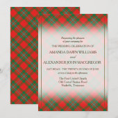 Carte Tartan Beauty Clan Gregor MacGregor Scottish Plaid (Devant / Derrière)