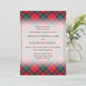 Carte Tartan Beauty Clan Lindsay Red Scottish Plaid (Debout devant)