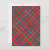 Carte Tartan Beauty Clan MacBean MacBain Scottish Plaid (Dos)