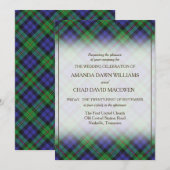 Carte Tartan Beauty Clan MacEwen Scottish Plaid (Devant / Derrière)
