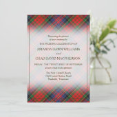 Carte Tartan Beauty Clan MacPherson Red Scottish Plaid (Debout devant)