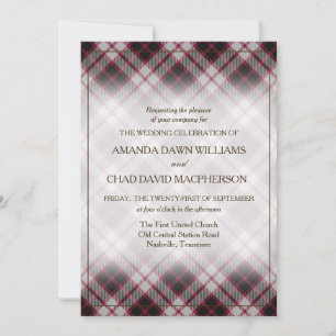 Carte Tartan Beauty Clan MacPherson Scottish Plaid