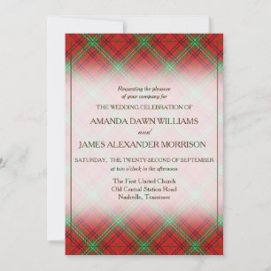 Carte Tartan Beauty Clan Morrison Scottish Plaid