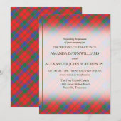 Carte Tartan Beauty Clan Robertson Scottish Plaid (Devant / Derrière)
