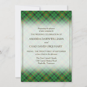 Carte Tartan Beauty Clan Urquhart Scottish Plaid