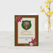 Carte Tartan et blason du clan écossais MacGregor (Fleur jaune)