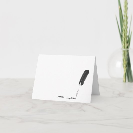 Carte Tartan Plaid Note (Dos)