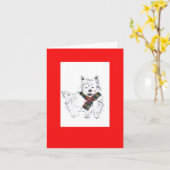 Carte Tartan Scotty (Fleur jaune)