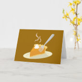 Carte Tarte à la citrouille chaude (Fleur jaune)