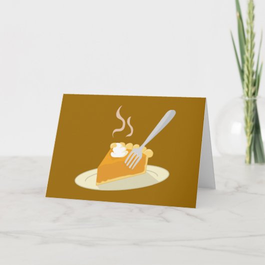 Carte Tarte à la citrouille chaude (Devant)