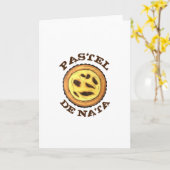 Carte Tarte à l'oeuf de garde portugaise Pastel Pastéis (Fleur jaune)