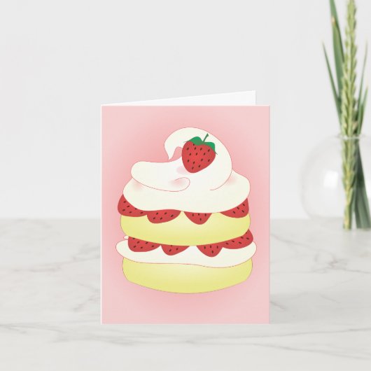 Carte Tarte aux fraises (Devant)