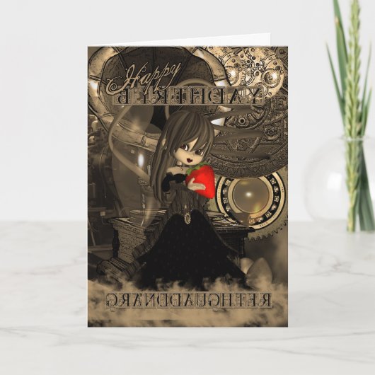 Carte Tarte de Steampunk Moonies Cutie d'anniversaire de (Devant)