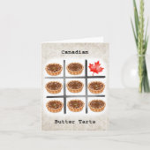 Carte Tartes au beurre canadien amusantes Traitements ca (Devant)