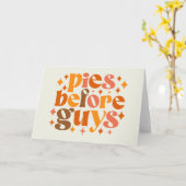 Carte Tartes avant les mecs (Fleur jaune)