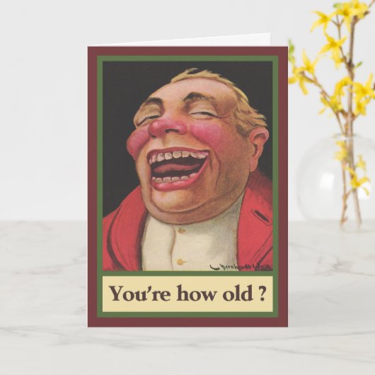 Carte T'as quel âge ? Anniversaire (Fleur jaune)