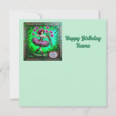 Carte ~ TASMA ~ Joyeux anniversaire ~ Fleur fille ~ (Dos)