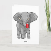 Carte Tasse à café Éléphant (Dos)