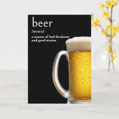 Carte Tasse de bière d'anniversaire (Fleur jaune)