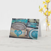 Carte Tasse de café (Fleur jaune)