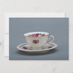 Carte tasse de café et soucoupe du 19e siècle, Rosenthal