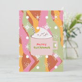 Carte Tasse de feu de camp à la citrouille funky  (Debout devant)