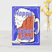 Carte Tasse de houblon de bière anglaise de fête des (Fleur jaune)