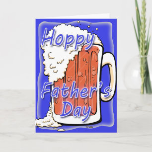 Carte Tasse de houblon de bière anglaise de fête des