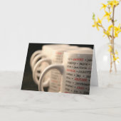 Carte Tasse de "J" (Fleur jaune)