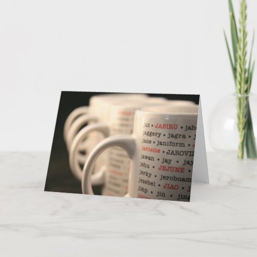 Carte Tasse de "J" (Devant)