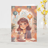 Carte Tasse de Joie (Fleur jaune)