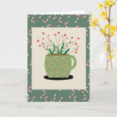 Carte Tasse de joie (Fleur jaune)