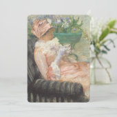 Carte Tasse de thé de Mary Cassatt, impressionnisme Vint (Debout devant)