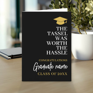 Carte Tassel valait la peine d'être Hassle - Graduation 