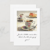 carte tasses à thé (Devant / Derrière)