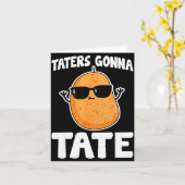 Carte Taters Gonna Tate - Drôle de pomme de terre Amateu (Fleur jaune)