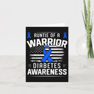 Carte Tatie d'un guerrier T1d T2d diabétique diabète