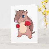 Carte Tatou Boxe Boxeur Gants de boxe (Fleur jaune)