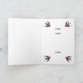 Carte Tatouage cardiaque avec nom customisé. (Intérieur)