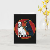 Carte Tatouage Dalmatian Dog (Fleur jaune)
