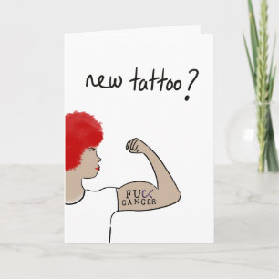 Carte Tatouage de combattant du cancer