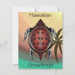 Carte Tatouage de Fantasy Turtle