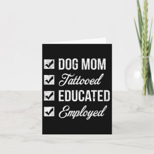 Carte Tatouage De Fête Des Mères Pour Le Chien Éduqué Et