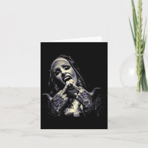 Carte Tatouages de nonne satanique gothique occultes Non