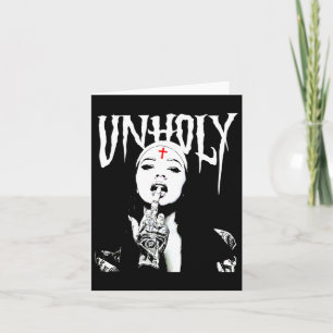 Carte Tatouages de nonne sataniques gothiques occultes i