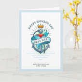 Carte Tattoo Dad Anchor | Father's Day Card (Fleur jaune)