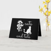 Carte Tattoo Lover Cadeaux Chats Et Tats Dragon Kitten (Fleur jaune)