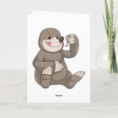 Carte Taupe à gorge blanche (Dos)