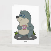 Carte Taupe avec beignet (Dos)